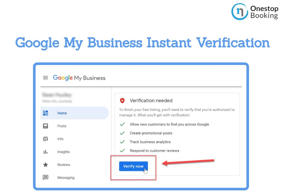 Google My Business Instant Verification