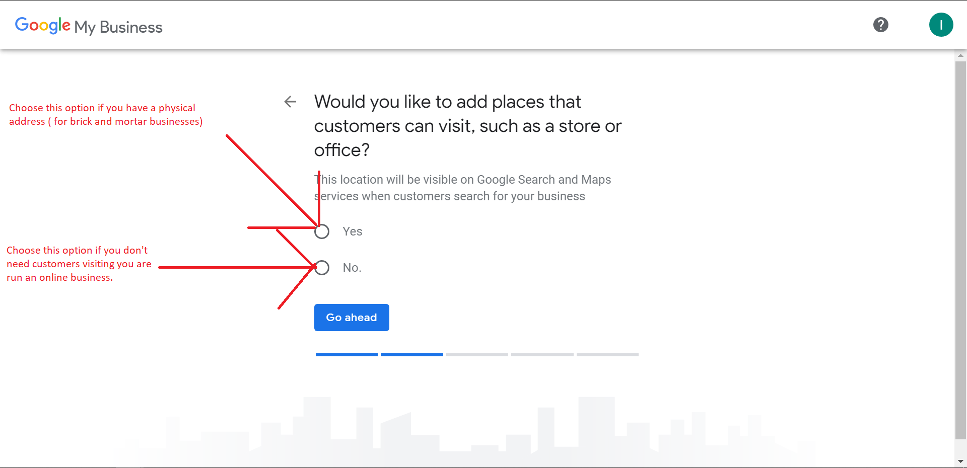 Choosing Between Physical or Virtual locations