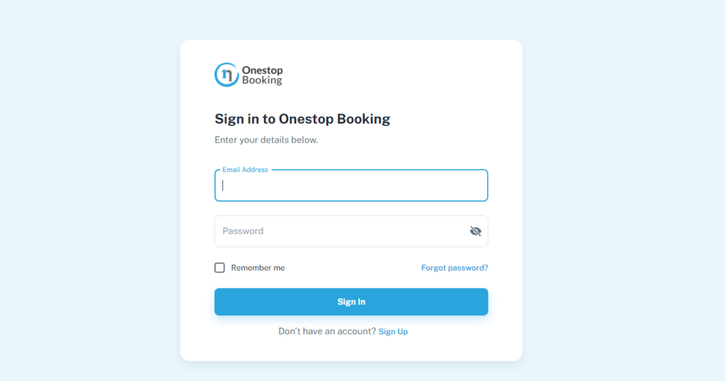 OneStop Booking app
