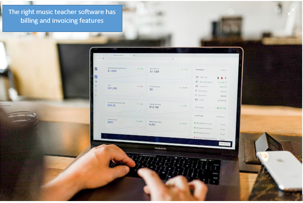 Billing and payments in music teacher software